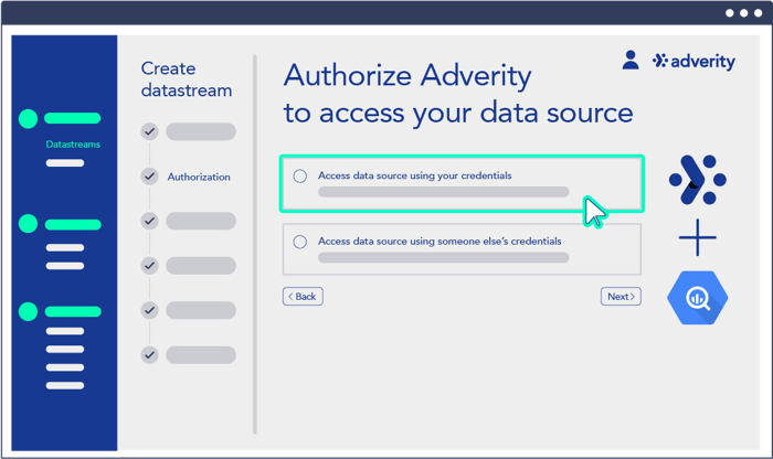 Screenshot of step 3: choose authorization